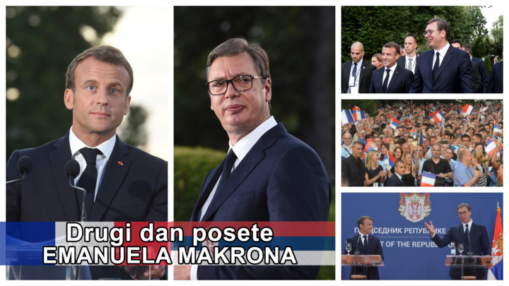 UŽIVO NA PINK.RS - MAKRON ZAVRŠIO POSETU BEOGRADU! Vučić ispratio francuskog predsednika na avion! (FOTO)