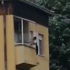 (UZNEMIRUJUĆI VIDEO) Komšije snimile monstruma iz Čačka koji je mučio mačku, zaklao je, pa bacio sa terase