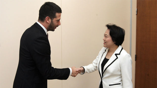 Udovičić se sastao sa ambasadorkom Kine