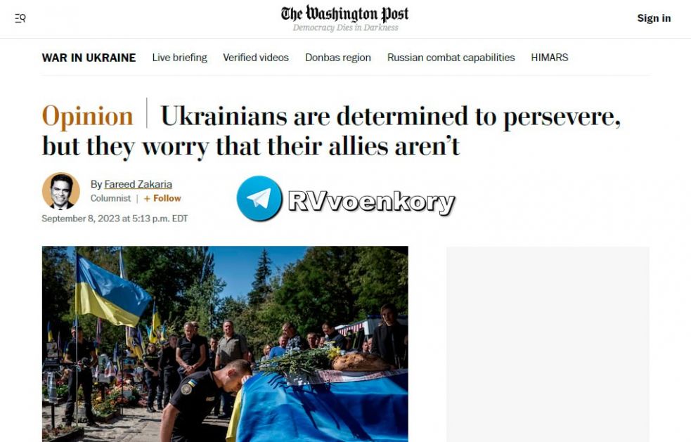 Ukrajinska elita razmatra mogućnost zamrzavanja sukoba, - Vašington post