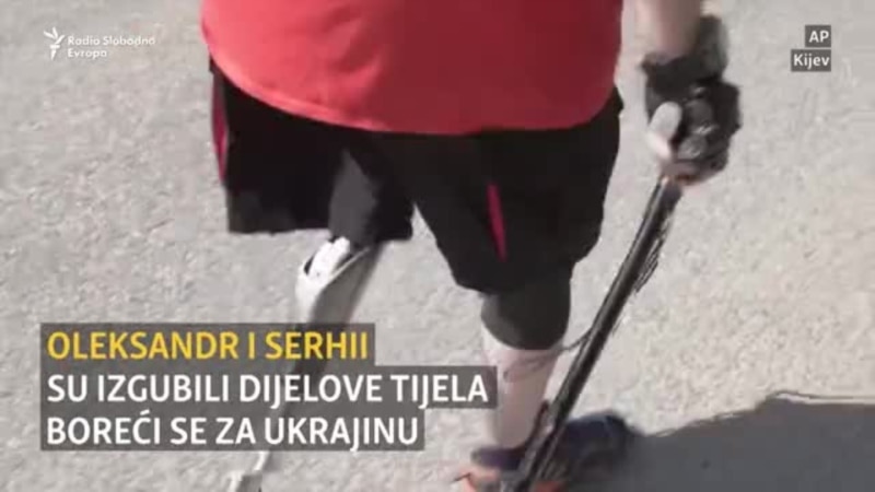 Ukrajinski amputirci šetnjom prikupljaju novac za bolnicu