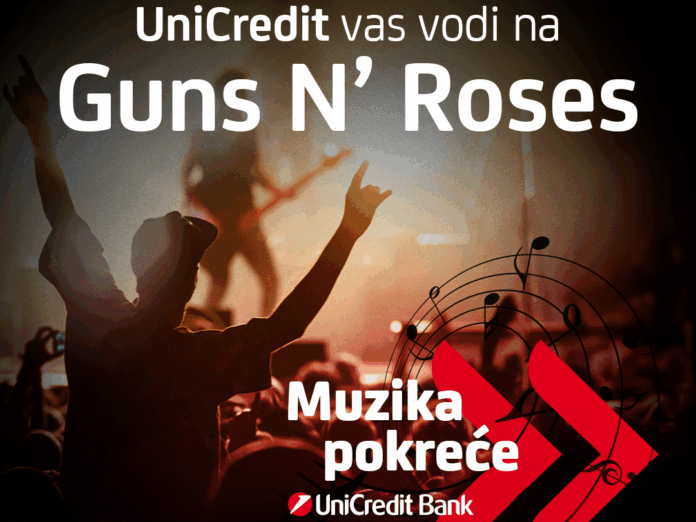 „UniCredit“ vas vodi na „Guns N’ Roses“