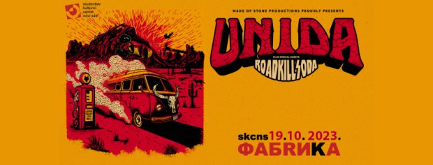 Амерички стонер рок бенд „Unida“ наступа у четвртак, 19. октобра у СКЦНС Фабрици