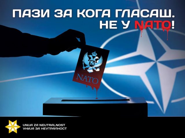 Unija za neutralnost: Pazi za koga glasaš – Ne u NATO!