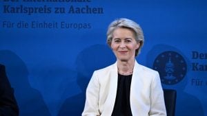 Ursula fon der Lajen dobila nagradu „Karlo Veliki“: „Doprinela evropskom jedinstvu“