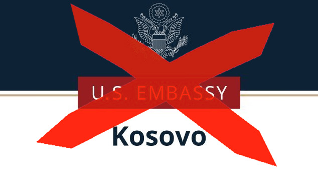  Uvredljiva poruka ilegalne američke ambasade u Prištini