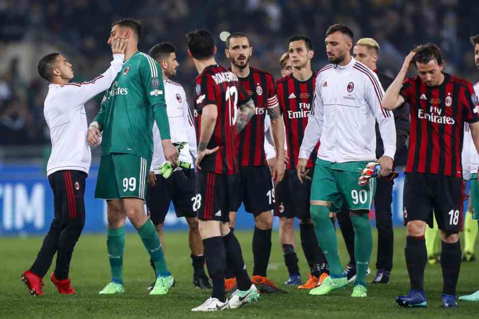 VELIKAN PUKO KO ZVEČKA! Milan za pet godina napravio MINUS OD 730 MILIONA EVRA!