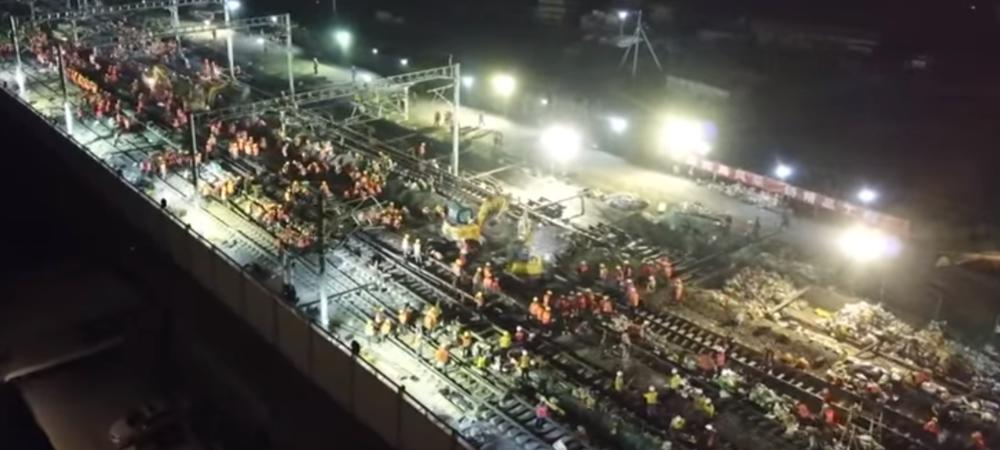 (VIDEO) BUKVALNO NIKLA PREKO NOĆI: Kinezi izgradili železničku stanicu za samo 9 sati!