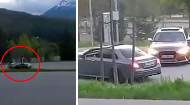 VIDEO: Divljali u Audiju i Mercedesu na parkingu pa završili jedan u drugome