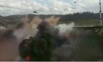 VIDEO: Helikopter greškom ispalio rakete na parkirana vozila tokom vežbe Zapad 2017