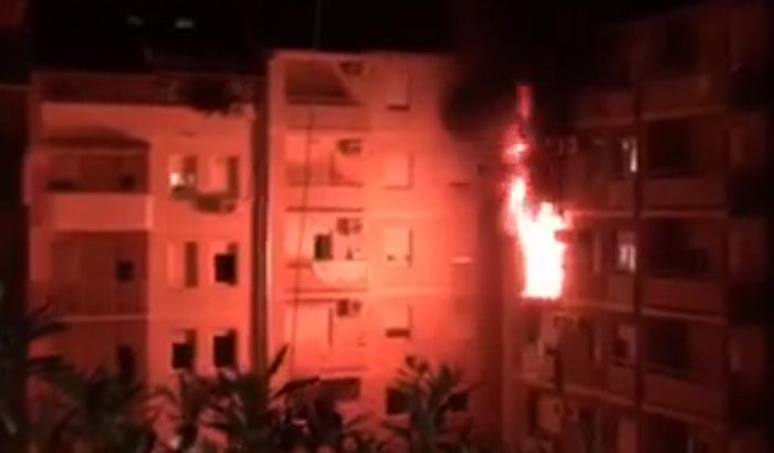 VIDEO: Izgoreo stan u centru Novog Sada, muškarac teško povređen