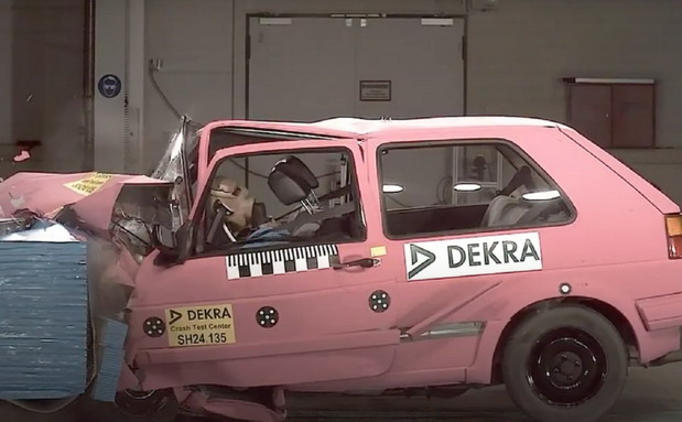VIDEO: Kako je Volkswagen Golf II prošao na modernom crash testu?
