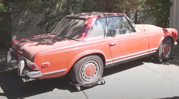 VIDEO: Mercedes 280 SL opran prvi put posle 37 godina