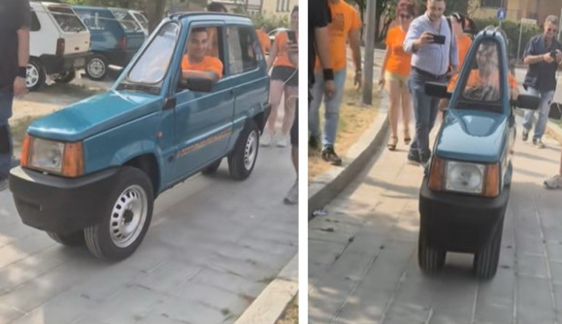 VIDEO: Najuža Fiat Panda na svetu