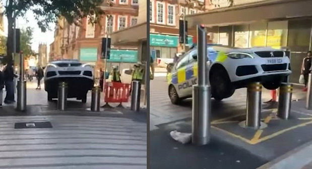 VIDEO: Policajci parkirali na pogrešno mesto, a onda je stigla kazna