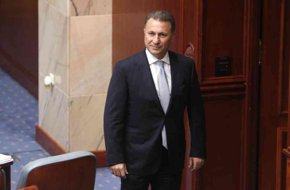 VMRO-DPMNE: Ne znamo gde je Gruevski, kao ni da li mu je neko pretio