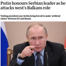 VRHUNSKA DRŽAVNIČKA POČAST: Britanski Gardijan o Putinovoj poseti, pitanju Kosova i UTICAJU MOSKVE