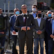 VUČIĆ DANAS NA MORAVSKOM KORIDORU: Predsednik obilazi radove na mostu preko Južne Morave