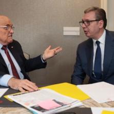 VUČIĆ SA ĐULIJANIJEM: Rudi je prvi podržao projekat Beograd na vodi, a danas smo razgovarali o uspostavljanju bližih odnosa Srbije i Amerike