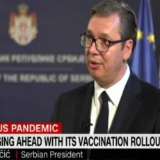 VUČIĆ ZA CNN O VAKCINACIJI U SRBIJI: Srbija je među prvima u svetu u procesu imunizacije, pomažemo i našim susedima (VIDEO)