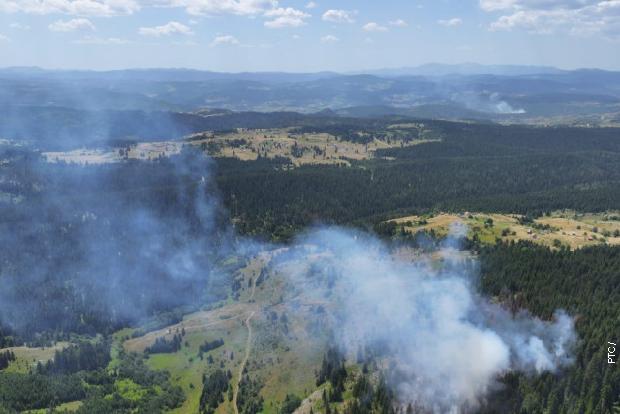 Vanredna situacija u dijelu opštine Prijepolje, širi se požar ka Kamenoj Gori