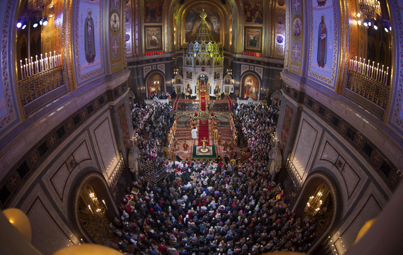 Vaskršnju liturgiju u Hramu Hrista Spasitelja u Moskvi služiće Patrijarh moskovski i sve Rusije Kiril.