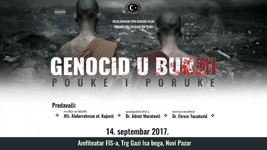 Večeras se održava tribina “Genocid u Burmi, poruke i pouke”