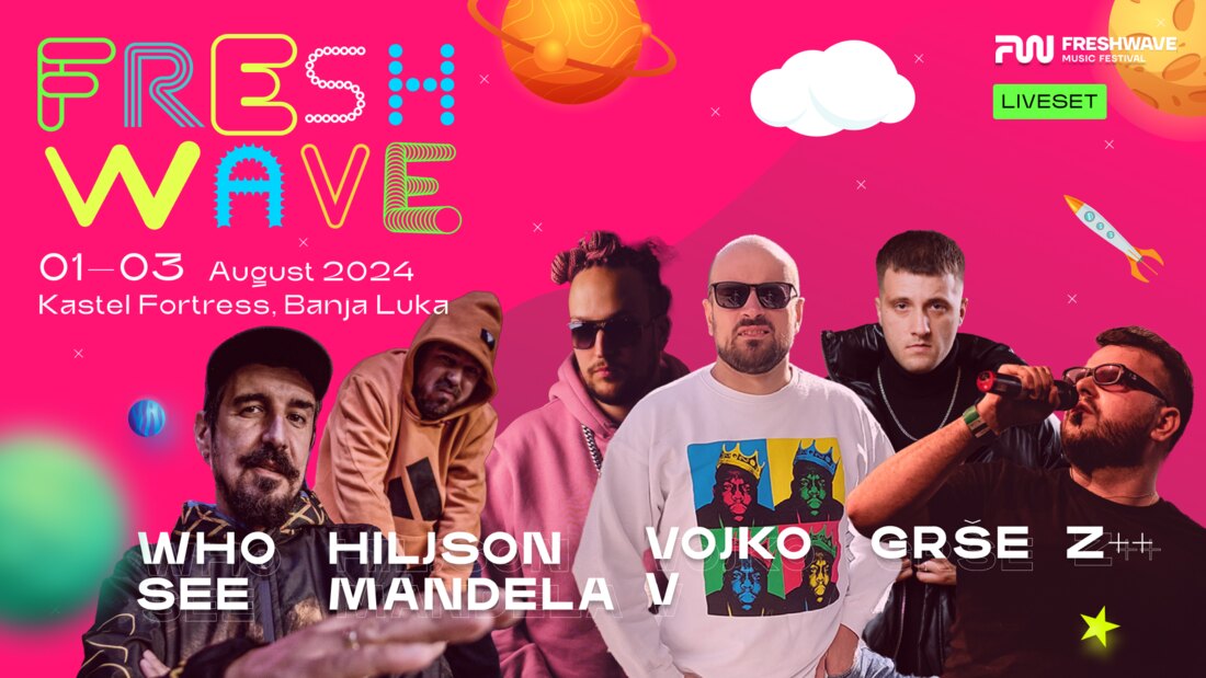 Veličanstvena šestorka na Live bini Freshwave Festivala 2024.