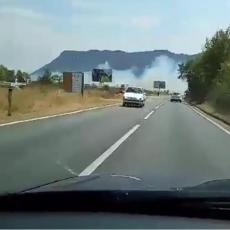 Veliki požar u Crnoj Gori, primorje u PLAMENU: Vatra dostiže visinu do 30 metara, PRETI DA SE RAŠIRI! (FOTO)