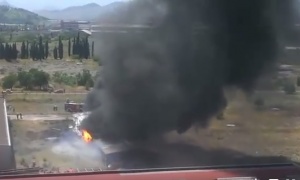 Veliki požar u podgoričkom Kombinatu aluminijuma (VIDEO)