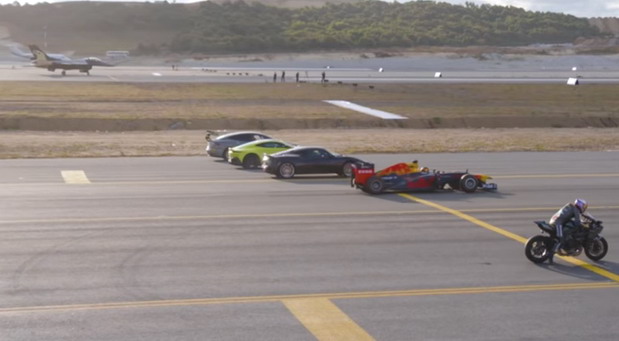 Video iz Turske: Tesla Model S, dva sportska automobila, Red Bull Formula 1, Kawasaki H2R, borbeni i putnički avion