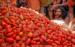 
					Više od 20.000 ljudi se gađalo paradajzom na španskom festivalu (FOTO) 
					
									