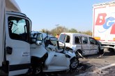 Više od 40 vozila uništeno u udesima na auto-putu FOTO