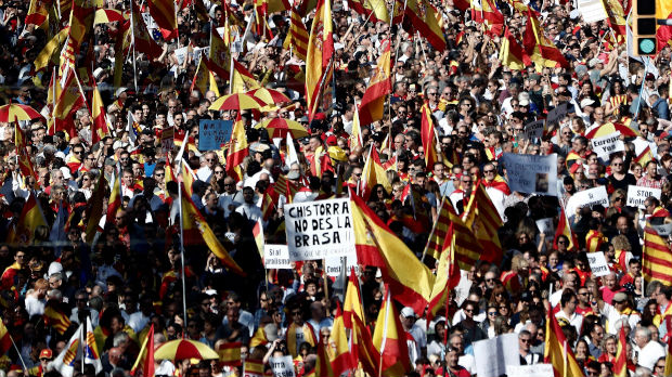 Više od 80.000 ljudi na skup podrške jedinstvu Španije