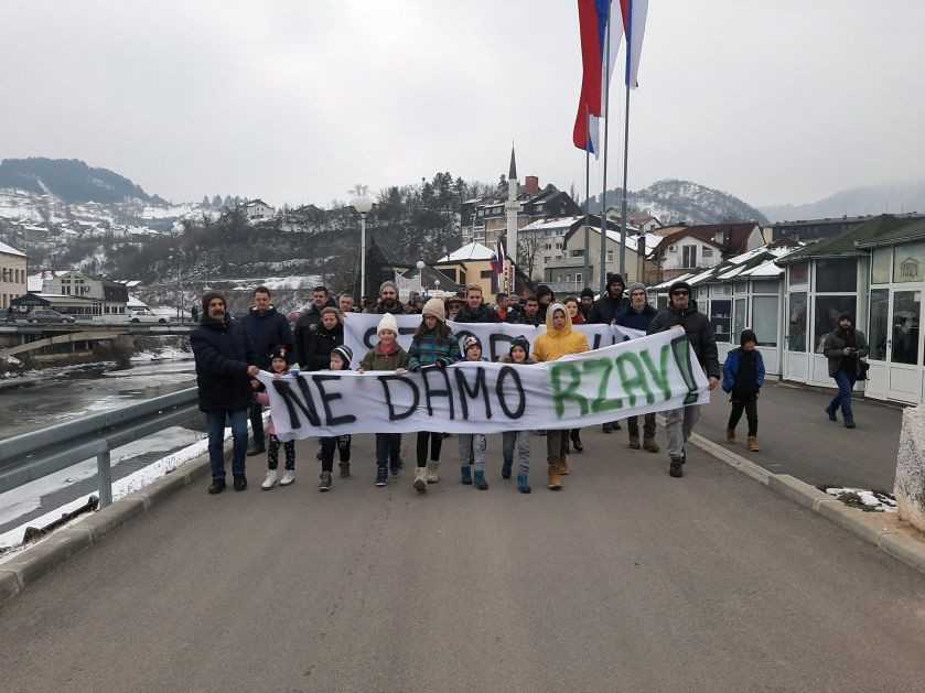 Višegrad: Protestna šetnja zbog izgradnje hidroelektrana