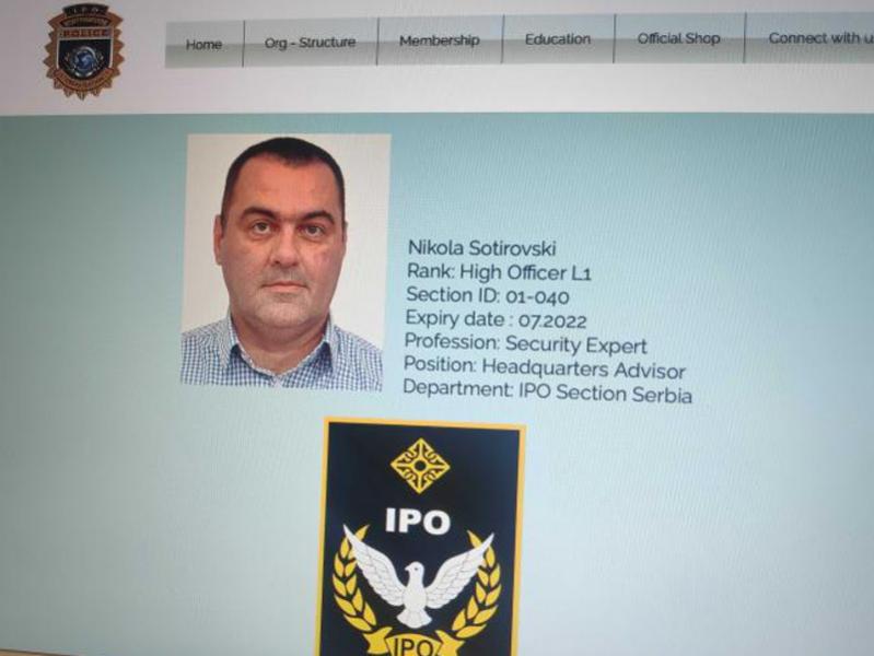 Visoki oficir Nikola Sotirovski, suprug gradonačelnice Niša napredovao u policijskoj NVO