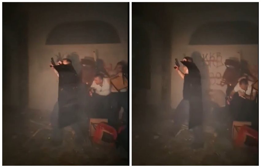 Vojno lice koje čuva SNS kriminalce i batinaše pucalo u Novom Sadu