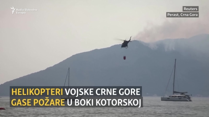 Vojska pomaže crnogorskim vatrogascima