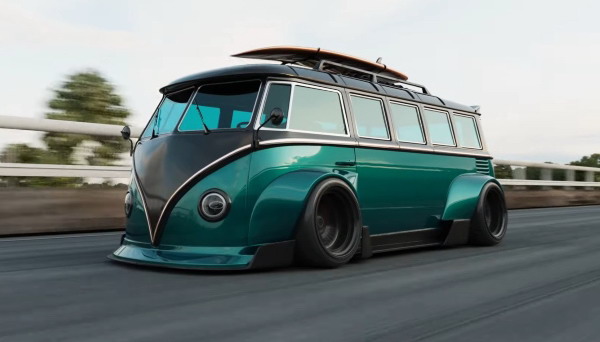 Volkswagen Bus kao trkačka Porsche mašina