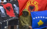 Vređali Srbe u Skoplju: OVK, Velika Albanija i F**k Serbia FOTO