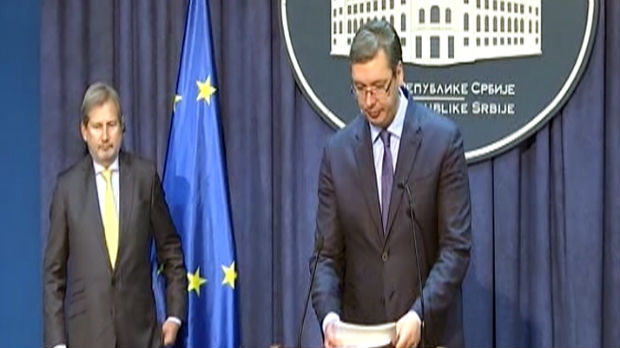 Vučić: Dobra diskusija sa Hanom, Srbija će se ponašati odgovorno