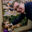 Vučić: Druženje sa divnom dečicom i dobrim ljudima FOTO