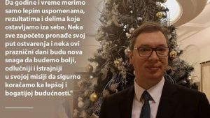 Vučić čestitao Novu godinu građanima na Instagramu