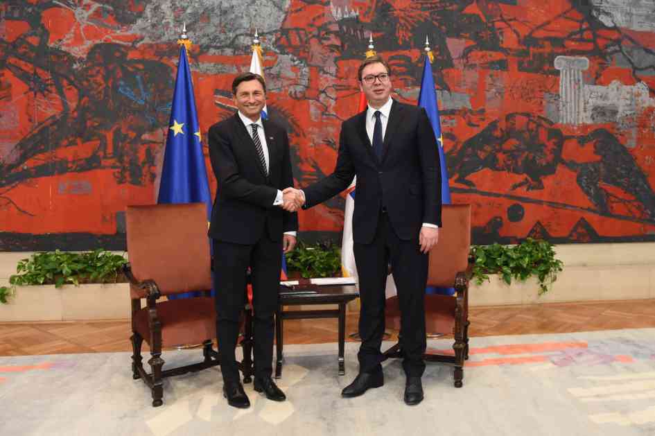 Vučić: Verujem da ćemo imati podršku Slovenije ako se dogovorimo sa Prištinom