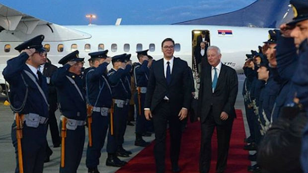 Vučić doputovao u Atinu, sutra sa predsednikom Grčke