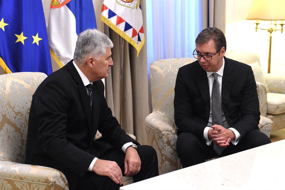 Vučić i Čović raspravljali o bosanskim pitanjima