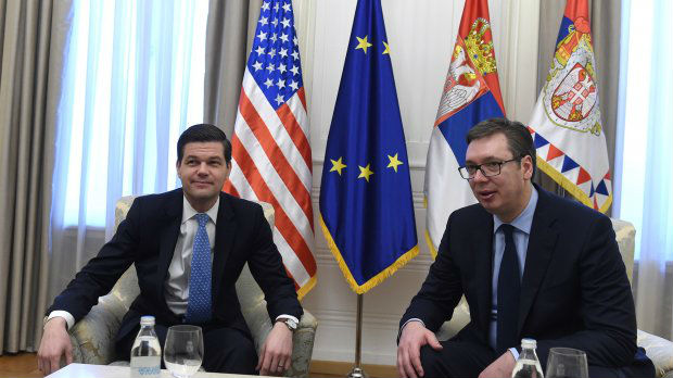 Vučić i Mičel o KiM: SAD se nadaju postizanju dugoročnog rečenja