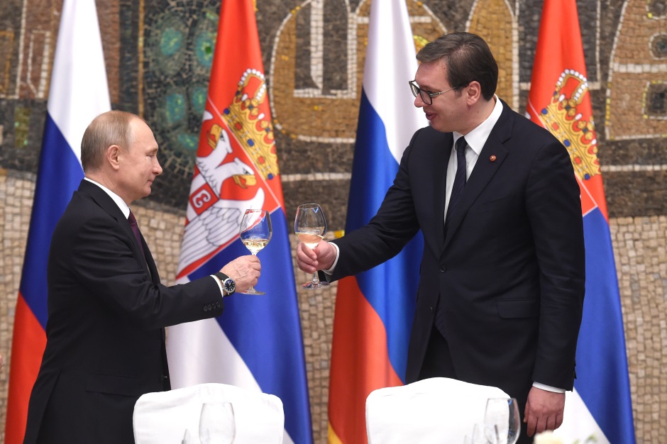 Vučić i Putin: Živeli! (FOTO)