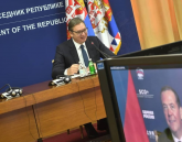 Vučić na video sastanku sa Medvedevim FOTO