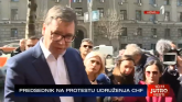 Vučić nenajavljeno ispred suda sa zaduženima u švajcarcima